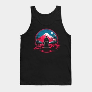 Japanese Traditional Mount fuji Japan Geisha Tank Top